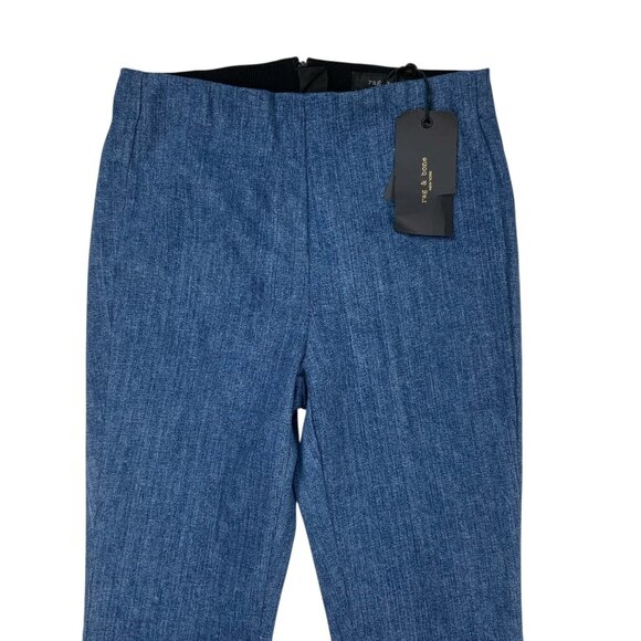 Rag And Bone Womens Hina Jean 2 Clean Ambra Blue Cropped Flare Leg High Rise - Picture 7 of 12